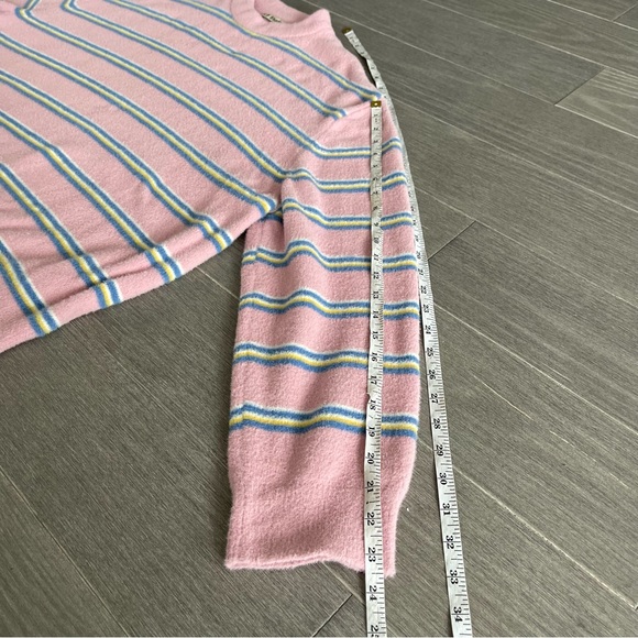 Mason Prince M.P Studios Japan Oversized Slouchy Drop Shoulder Sweater Pink 1 - Picture 13 of 13